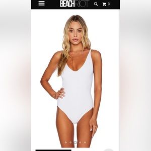 Brand new Beach Riot one piece (color: papaya)